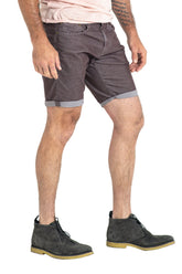 ROLL UP CORD SHORTS IN BOURBAN